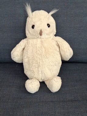 Jellycat Vintage Woodland Babe Bashful Owl 12" Plush